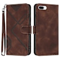 Miniatyrbillede 1 af 5: Etui Kompatibelt med iPhone 8 Plus / iPhone 7 Plus Cover Magnetisk Flip Wallet Læder Kompatibelt med iPhone 8 Plus / iPhone 7 Plus Cover-xindaren Brown