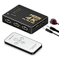 Miniatyrbild 1 av 5: Hdmi-switch 4k, intelligent 5-portars Hdmi-switch, splitter, stödjer 4k-Xin