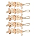 Miniatyrbillede 3 af 4: Hamster Legetøj - Applewood Rattan Bold med Slibetreb Legetøj - Xin 5