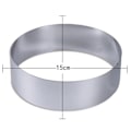 Miniatyrbillede 4 af 5: 4/6/8 Tommer Rund Kageform Rustfrit Stål Bageudstyr Kage Ring Sæt Biscuit Cutter Engelsk Muffins-Xin