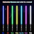 Miniatyrbilde 4 av 4: Lys Saber Laser Sverd Rgb 7 Farger Endringsbar Elektronisk Lys Sverd Lyd1stk-svart-Xin