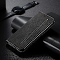 Miniatyrbillede 2 af 4: Kompatibel med Denim Tekstur Flip Læder Telefon Cover - xindaren Compatible with Motorola Moto G35
