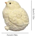 Pikkukuva 5 / 5: Kana Squishy -lelu, erittäin pehmeä kananmuotoinen puristuslelu, pörröinen kananmuotoinen aistilelu, Squishy-lelut stressin lievittämiseen S-xindaren 1pc