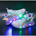 Miniatyrbillede 2 af 4: Børne LED Lysende Sko Sneakers Blinkende Børn Piger Lysende Træningssko Størrelse-xindaren Purple 26