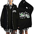 Miniatyrbillede 1 af 2: Stray Kids Hættetrøjer Skzoo Printede Jakker Skz Hættetrøjer Koreanske Kpop Koncert Jakker Stray Kids Sweatshirts Y2k Mænd Kvinder-Xin Black7 S