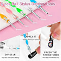Miniatyrbillede 3 af 5: 4000 Rhinestones 2 stk 25 ml Lim til Rhinestones, 1 Vokspen til Art-Xin