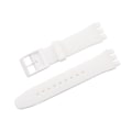 Pikkukuva 2 / 2: Sopii Swatch jelly kolmisilmäiselle klassikolle 12/17/19/20MM kolmikärkinen silikoniranneke-Xin White 20mm