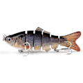Miniatyrbild 4 av 4: Robot Simbad 10cm Multi-sektion Fiskebete med 6 Krokar, Livsliknande Hårdbete - Xin E