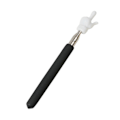 Miniatyrbilde 1 av 5: Uttrekkbar lærerpeker, farget, sklisikkert håndtak, fingerdesign, teleskopstang i rustfritt stål, multifunksjonell lang veiledningspeker for undervisning - xindaren Black