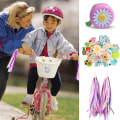Miniatyrbild 1 av 3: Barncykelkorg Fram Wicker Cykelkorg Med Styrstångsbanderoller-XIN White