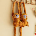 Miniatyrbillede 4 af 5: Golden Monkey Plyslegetøj Blødt Udstoppede Dyr Dukke Simulation Langarmet Abe Plysdyr Baby Sovende & Beroligende Ledsager Legetøj Fødselsdagsgave - xindaren