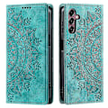 Miniatyrbild 1 av 5: För Samsung Galaxy A55 5G Läderfodral Mandala Blomma Plånboksfodral - Xin Style C