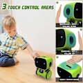 Miniatyrbilde 3 av 5: Robotleke for barn, interaktiv smart snakkende robot med stemmestyrt berøringssensor, talegjenkjenning, bursdagsgaver - Xin Green