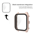 Miniatyrbild 3 av 5: för Garmin Venu Sq2 PC + 9H Härdat Glas Integrerat Skyddande Klockfodral-Xin Pink