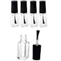 Miniatyrbild 1 av 5: Tomma Nagellacksflaskor Transparenta med Borstskydd (5ml 5-pack) - Xin