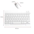 Pikkukuva 3 / 5: Bluetooth-näppäimistö ja -hiiri, kannettava BT langaton näppäimistö ja hiiri Android PC -tabletille - Xin WH