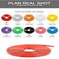 Miniatyrbilde 3 av 5: 8M/Rull Bil Felgbeskytter Ring Anti-kollisjonsstripe Gummi List Trim Dekkbeskyttelse Line-xindaren red