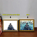 Miniatyrbild 3 av 5: Attack on Titan LED Konst (Levi Ackerman) Levi Ackerman Edition, USB-driven, 3 Belysningslägen, Lyser Upp med Frihetsvingarna-xindaren