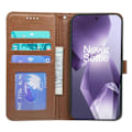 Miniatyrbillede 2 af 5: Kompatibel med OnePlus 13R 5G Wallet Case Magnetisk Lukning Læder Telefon Cover med Rem - Rød-xindaren Brown