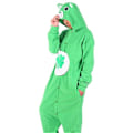 Miniatyrbild 1 av 4: Tecknad Björn Onesie Pyjamas för Vuxna - Cosplay Kostym för Halloween - Mjuka Fleece Hemmakläder-Xin Green L