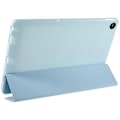 Miniatyrbilde 3 av 5: For Lenovo Tab M10 Plus (3. generasjon) Tri-fold Stativ PU Lær + Silikon Beskyttelsesdeksel Nettbrett Anti-fall Støtsikkert Skall-Xin Baby Blue