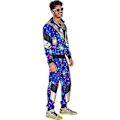 Miniatyrbild 4 av 5: Herr Dam 80-tal 90-tal Hip Hop Vindjacka Disco Jacka Byxor Retro Träningsdräkt Set-Xin Starlight L