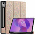 Miniatyrbild 1 av 5: Fodral för Lenovo Idea Tab Pro Tri-Fold Ställ Läder PC Tablet Skydd med Pennhållare - Roséguld-Xin Rose Gold