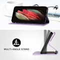Miniatyrbillede 4 af 5: Etui Kompatibelt med iPhone 8 Plus / iPhone 7 Plus Cover Magnetisk Flip Wallet Læder Kompatibelt med iPhone 8 Plus / iPhone 7 Plus Cover-xindaren Purpel