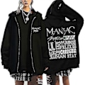 Miniatyrbillede 1 af 2: Stray Kids Hættetrøjer Skzoo Printede Jakker Skz Hættetrøjer Koreanske Kpop Koncert Jakker Stray Kids Sweatshirts Y2k Mænd Kvinder-Xin Black6 M