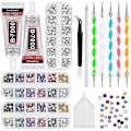 Miniatyrbillede 1 af 5: 4000 Rhinestones 2 stk 25 ml Lim til Rhinestones, 1 Vokspen til Art-Xin