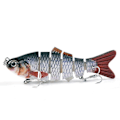 Miniatyrbild 1 av 5: Robot Simbad 10cm Multi-sektion Fiskebete med 6 Krokar, Livsliknande Hårdbete - Xin K