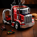 Miniatyrbillede 4 af 5: Lastbil Kaffe Kops, 11 oz Halvtrailer Formet Keramik Kaffe Kops, Lastbil Kaffe Kops, Unik Gave til Kaffe og Lastbil Elskere - Xin Yellow
