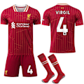 Miniatyrbillede 1 af 2: 24-25 Ny Liverpool Hjemmefodboldtrøje til Børn og Voksne Størrelse 4 VIRGIL-Xin 24