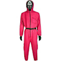 Miniatyrbild 1 av 5: Squid Game 2 Vuxen Triangel Vakt Jumpsuit-xindaren Triangular M