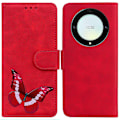 Miniatyrbillede 1 af 5: for Honor Magic 5 Lite 5G / X40 5G/X9a 5G Sommerfugl Print Fuld Beskyttelse Cover Læder Wallet Stand Telefon Case-Xin Red
