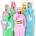 Miniatyrbild 4 av 4: Tecknad Björn Onesie Pyjamas för Vuxna - Cosplay Kostym för Halloween - Mjuka Fleece Hemmakläder-Xin Pink M