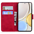 Miniatyrbillede 2 af 5: for Honor Magic 5 Lite 5G / X40 5G/X9a 5G Sommerfugl Print Fuld Beskyttelse Cover Læder Wallet Stand Telefon Case-Xin Red