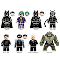 Miniatyrbillede 1 af 5: 8 stk. Serie Minifigurer Byggesæt, Batman Joker Samlede Mini Actionfigurer Legetøjssæt Børnegaver Db-Xin