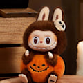 Miniatyrbillede 3 af 5: POP MART Halloween Party Serie - Siddende Græskar Vinyl Plys Vedhæng Labubu-Xin