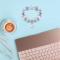 Miniatyrbild 3 av 7: Hello Kitty-hänge berlock armband snygga oregelbundna pärlor handledsaccessoarer för dagligt bruk katthuvud-Xin Cat Head 17cm