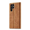Miniatyrbild 3 av 5: LC.IMEEKE Magnetiskt Läderfodral för Samsung Galaxy S22 Ultra-Xin Brown