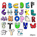 Pikkukuva 1 / 5: 26 kpl Alphabet Lore -kenkäkoristeet, kenkien koristelu, sarjakuvakirjainkoristeet tee-se-itse Croc-puukenkä sandaaleihin rannekorun koristelutarvikkeisiin -xindaren