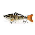 Miniatyrbild 1 av 5: Robot Simbad 10cm Multi-sektion Fiskebete med 6 Krokar, Livsliknande Hårdbete - Xin A3