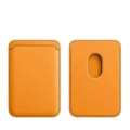 Miniatyrbild 1 av 5: För Magsafe Magnetiskt Läder Kortfack Plånboksfodral för iPhone 14 Pro Max 13 12 11 XS XR X 7 8 Plus Mini Skyddsfodral Tillbehör-Xin Yellow