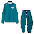 Miniatyrbillede 1 af 2: Squid Game Hoodie Tracksuit Dragt Halloween Festkostume-Xin 456 S