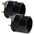 Miniatyrbillede 2 af 5: 2x Rejseadapter Adapterstik til England - Rejsestik Strømadapter Eu til Stikdåse - Rejsestik-Xin Black Red