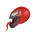 Miniatyrbild 3 av 5: Superhjälte Venom Mask, Skrämmande Kostym Bus Party Läskig Venom Super Latex Mask för Vuxna Män och Kvinnor, Avengers latex hel huva Cos röd-Xin