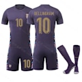 Miniatyrbillede 1 af 2: Gos- EM 2024 Fodboldtrøje England Udebane Nr.10 Bellingham-Xin 10 BELLINGHAM 22