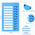 Pikkukuva 2 / 5: Lasten Kotitehtävätaulu - Minun Kotitehtävärutiini - Tyhjä Muovinen Tarkastustaulu 2 Irrotettavalla Korttipaperilla ja 4 Magneetti-Xin Blue Simplicity