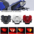 Miniatyrbilde 3 av 5: Kompatibel med Yamaha MT07 2018-2023 Baklys Brems Blinklys Baklampe Motorsykkel MT 07 Baklys Integrert Modifisert Tilbehør Motor-xindaren Red